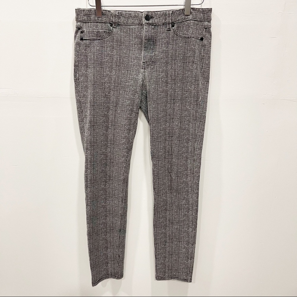 Liverpool Madonna Mesh Printed Denim Leggings in White Whisper 8/29